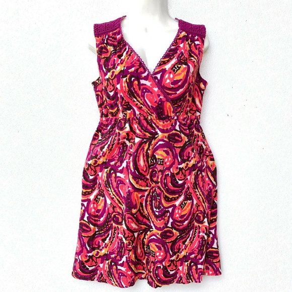 Merona Women Dress Size Small Sleeveless V Neck‎ Li - Picture 1 of 7